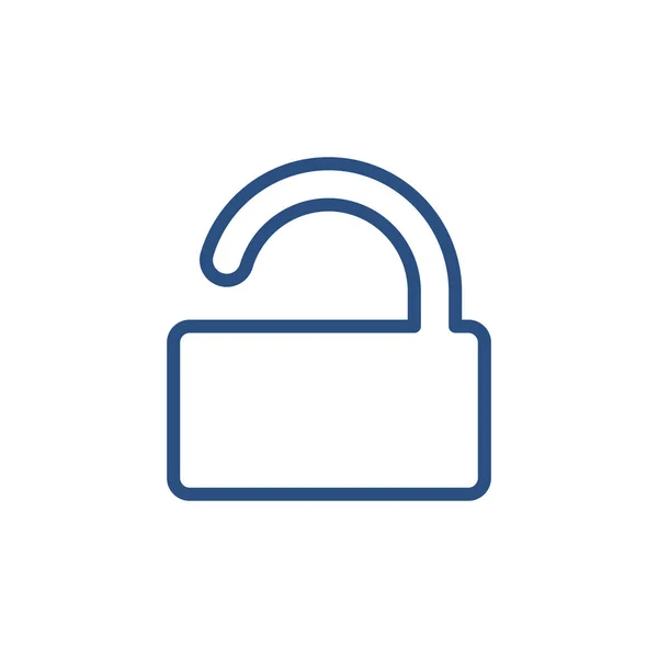 Kilidi asma kilit şifre özel koruma güvenli kilidini simgesi — Stok Vektör