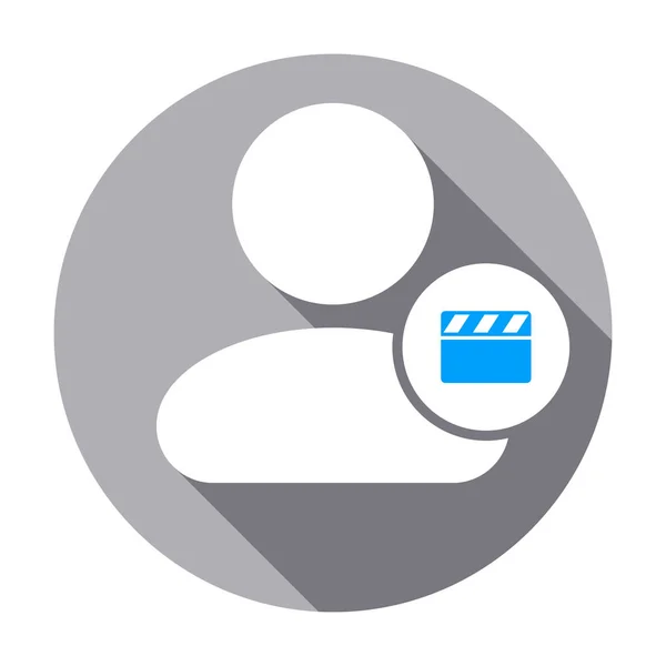 Film film personnes utilisateur icône — Image vectorielle