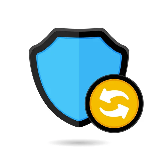 Firewall protect protection security shield update icon — Stock Vector