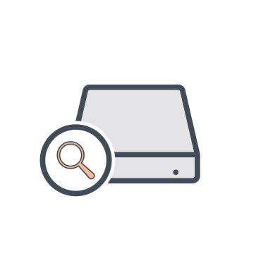 Disk sürücü arama depolama simgesini