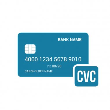Banka kartı cvc güvenlik simgesi