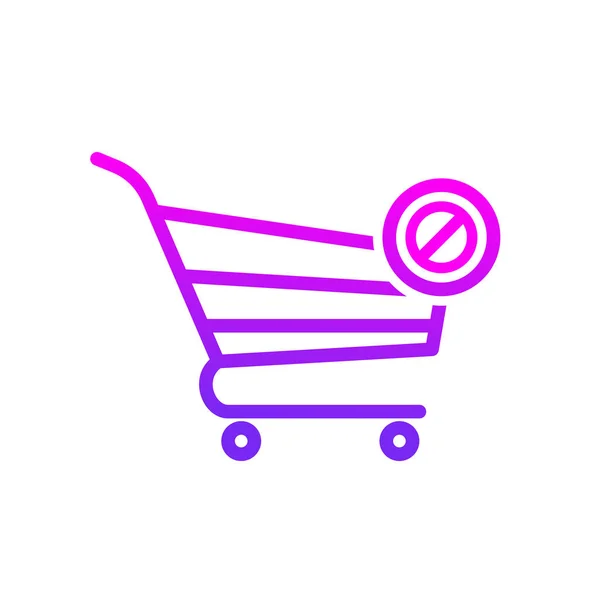 Køb indkøbskurv klar butik ikon – Stock-vektor