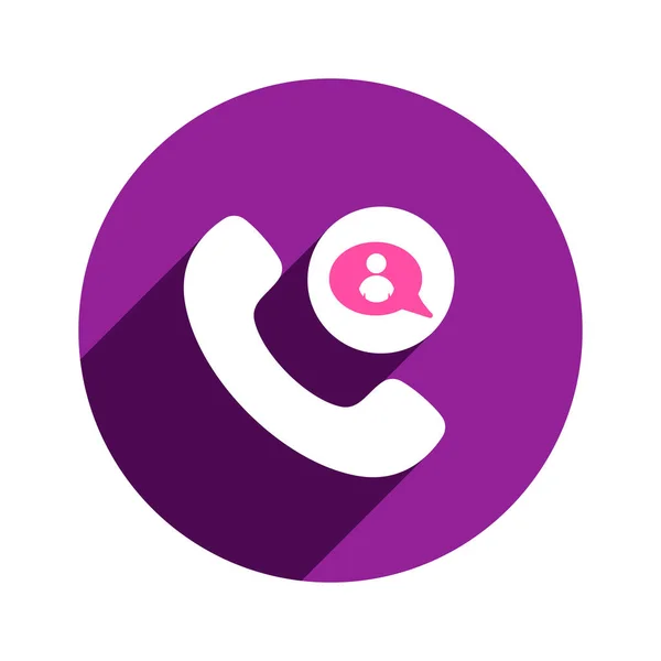 Bubble call chat comunicación contacto teléfono voz teléfono usuario icono — Archivo Imágenes Vectoriales