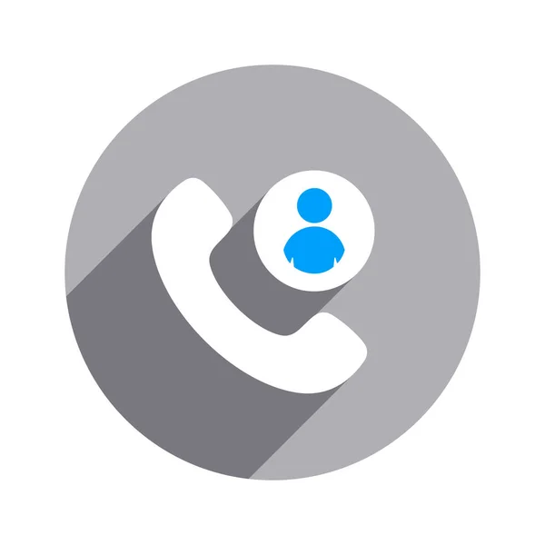 Kontakter telefon telefonbok telefonbok telefoner telefon användare ikon — Stock vektor