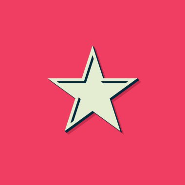 Yıldız simgesi. Düz yıldız işareti izole