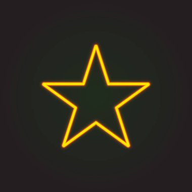 Yıldız simgesi. Düz yıldız işareti izole