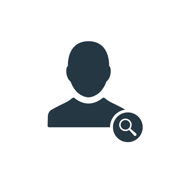 Icône de profil avec panneau de recherche. icône de profil et explorer, trouver, inspecter le symbole — Image vectorielle