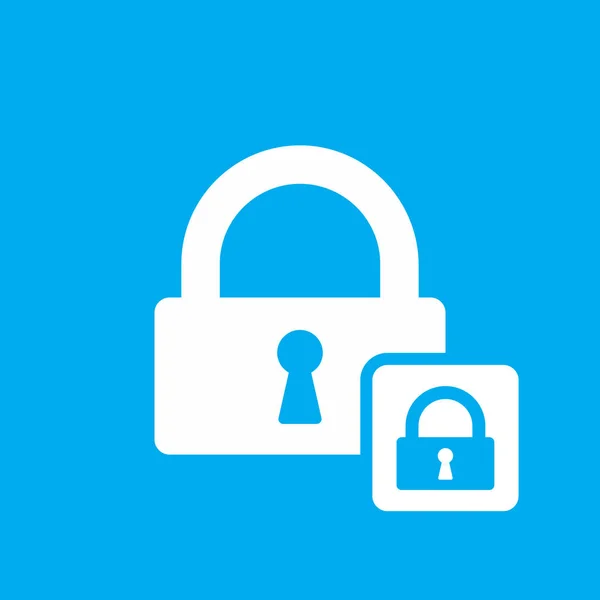 Icono de bloqueo con signo de candado. Icono de bloqueo y seguridad, protección, símbolo de privacidad — Vector de stock