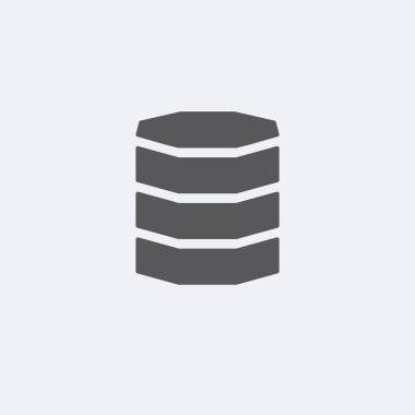 Veritabanı vektör simgesi, sunucusu depolama simgesi.