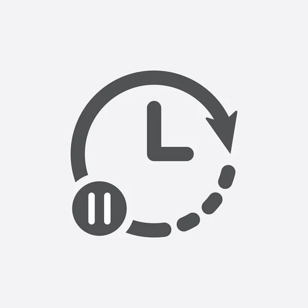 Pause Time Icon — Stock Vector