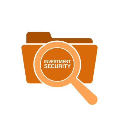 Emniyet konsepti: Kelime yatırım güvenliği ile optik cam büyütme