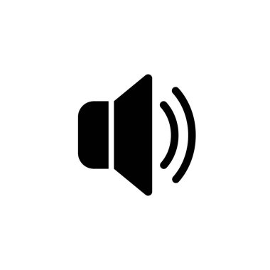 Uygulamalar ve Web siteleri için ses hoparlör birimi veya müzik hoparlör ses ayarı simgesi