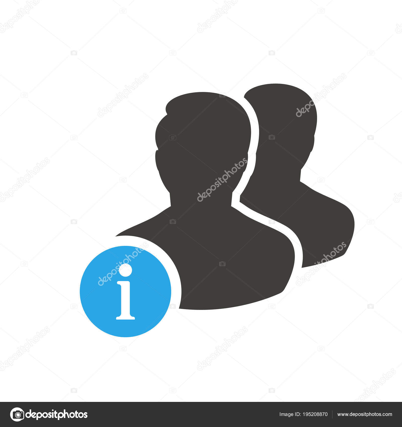 Значок Клиента С Информационным Знаком. Reader Icon And About, Faq.