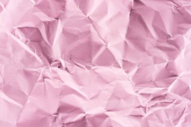 close-up shot of crumpled pink paper for background clipart