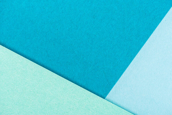 close-up shot of blue paper layers for background