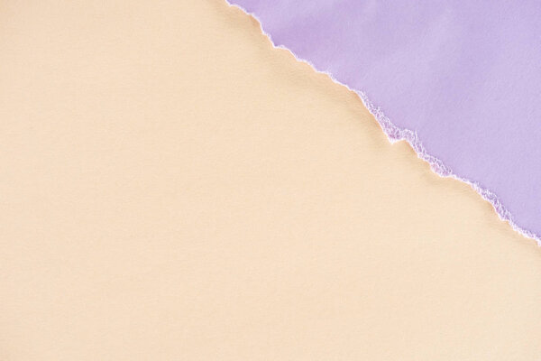close-up shot of beige and lilac papers texture for background