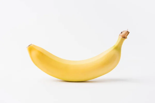 Surowego Banana Skórką Układanie Białym Tle — Zdjęcie stockowe