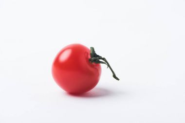 Red ripe tomato isolated on white background clipart