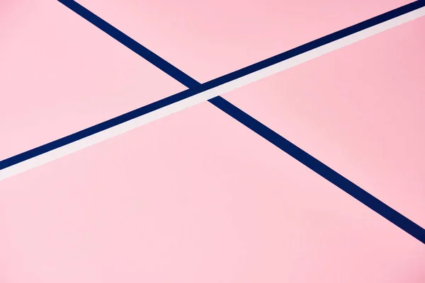 Pink pattern with abstract blue and white lines — Stock Photo