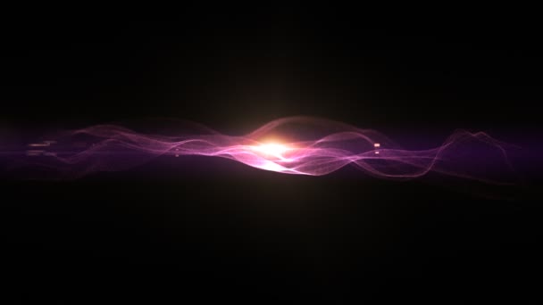 Líneas púrpuras oscuras y energía — Vídeo de stock