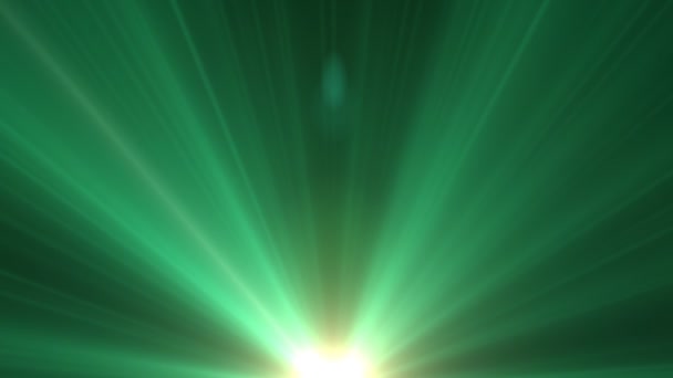 Smaragdový paprsek světla — Stock video