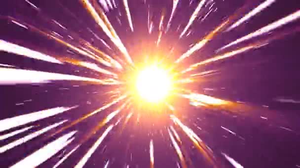 Exploding star warp — Wideo stockowe