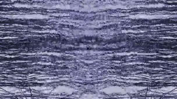 Canne di fiume glitch — Video Stock