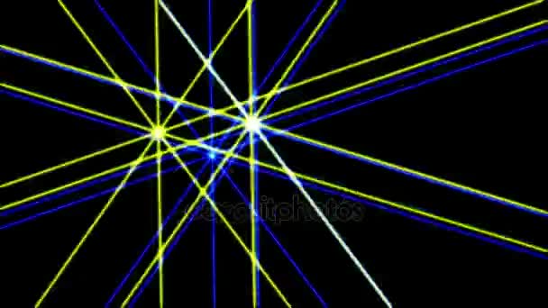 Laser lights creative dance party background — Stock Video