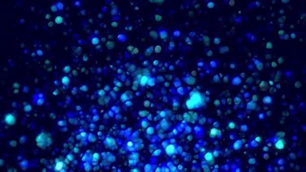 Stigande blå bubblor — Stockvideo
