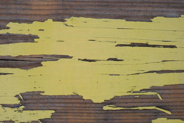 Starý nátěr dřevěných Texture žluté pozadí rustikální stěna pozadí. — Stock fotografie