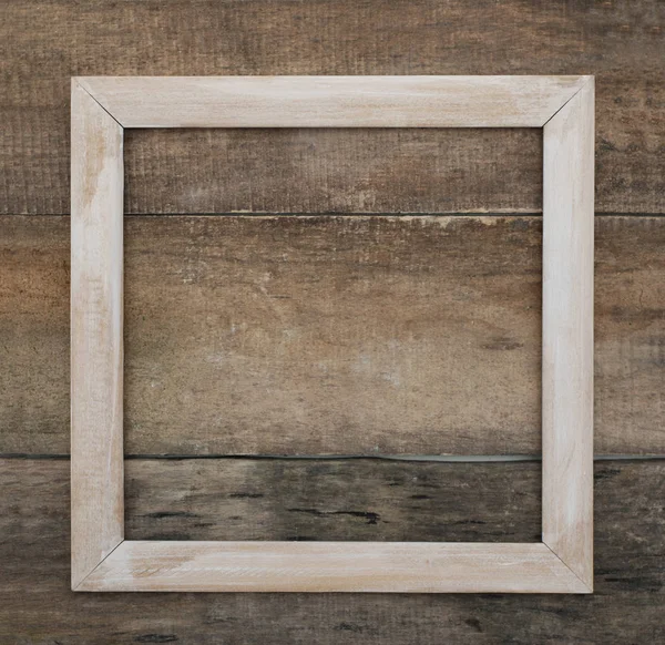 Wooden Frame. Isolated rustic Wooden Background Empty copy space Text Mesage Square Image