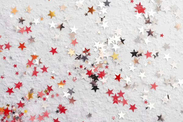 Gwiazdy brokatu, abstrakcyjne Boże Narodzenie tekstury tła — Zdjęcie stockowe
