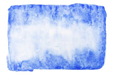 Mavi soyut suluboya el çizimi arkaplan veya doku.