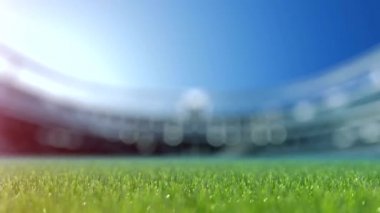yavaş shift kamera için çim futbol topu. Yavaş hareket 4k