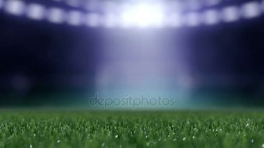 Futbol topu movint fotoğraf makinesi görünümünü ortasına.