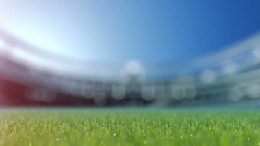 Futbol topu movint fotoğraf makinesi görünümünü ortasına.