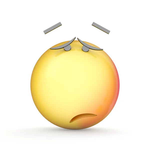 Emoji isolated on white background. 3d illustration — Stock Photo, Image