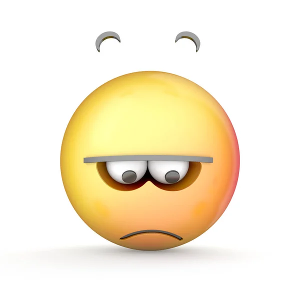 Emoji isolado em fundo branco. ilustração 3d — Fotografia de Stock