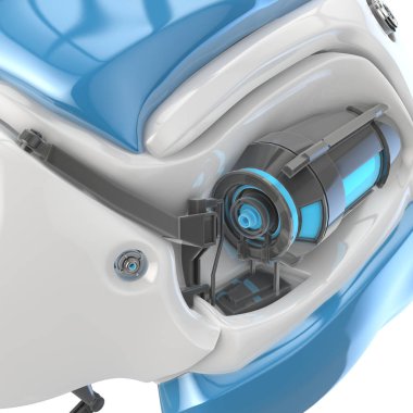 Robot kavramı kafa 3d çizim