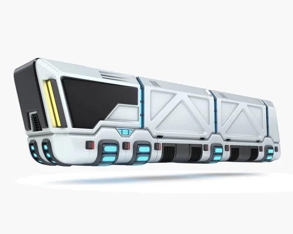 Konzeptwagen des zukünftigen Transportsystems, 3D-Illustration — Stockfoto