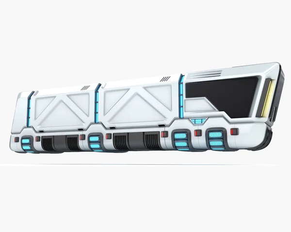 Caminhão de conceito do futuro sistema de transporte, ilustração 3d — Fotografia de Stock