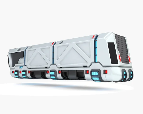 Konzeptwagen des zukünftigen Transportsystems, 3D-Illustration — Stockfoto