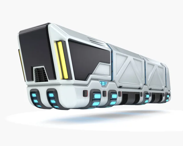 Концептуальна вантажівка майбутньої транспортної системи, 3d ілюстрація — стокове фото