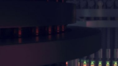 İlaç üretim hattında eczane Fabrikası'nda.