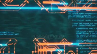 Elektrik düzeni devre. 4 k animasyon