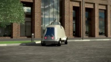 Dron bir ikamet, 3d, animasyon bir paket sunar. 4k