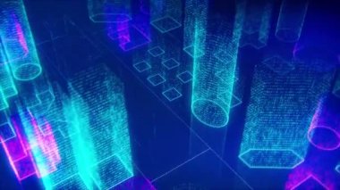 İnfografik animasyonlu büyük veri