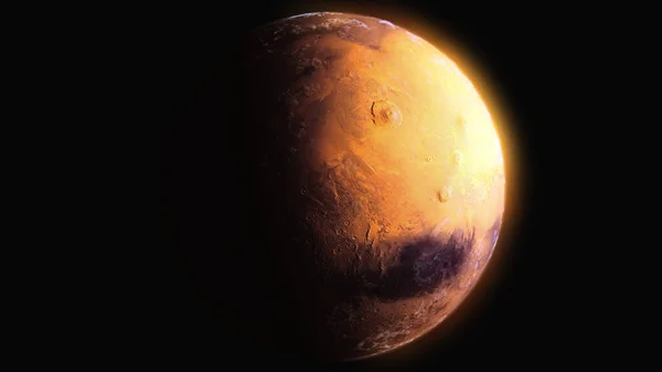 MARS PLANET Rendering 8k 3d — Foto Stock