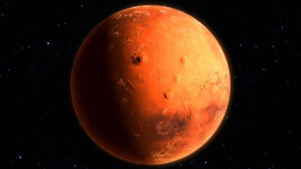 Extra High Resolution of MARS planet 8k 3d illustration — ストック写真