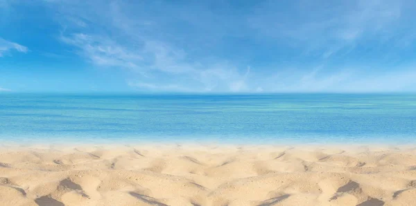 Summer Vacation Travel Holiday Concept Trópusi Gyönyörű Kilátás Homokos Strandra — Stock Fotó